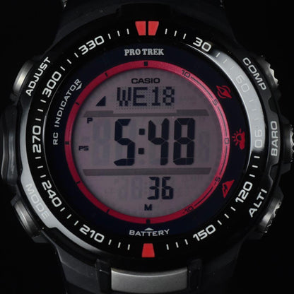 Casio PRO TREK PRW-3000G-1JR Digital Outdoor Watch with Battery Level Display — Japan Import