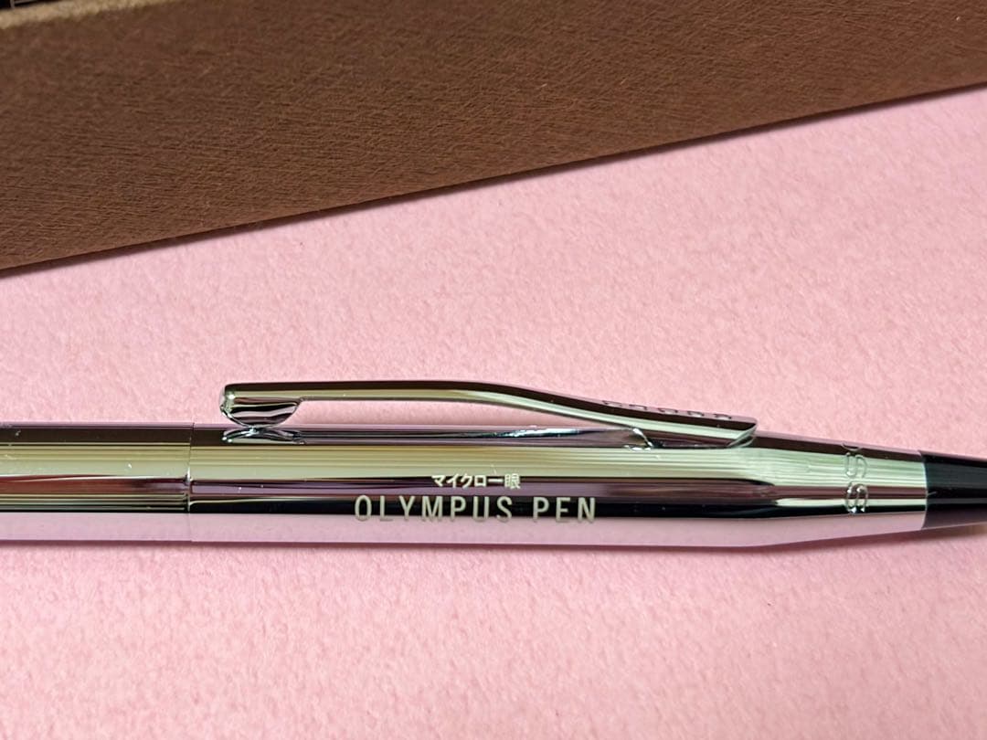 Silver Cross Olympus Pen ballpoint pen unused from 2008 camera bonus set