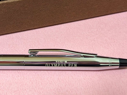 Silver Cross Olympus Pen ballpoint pen unused from 2008 camera bonus set