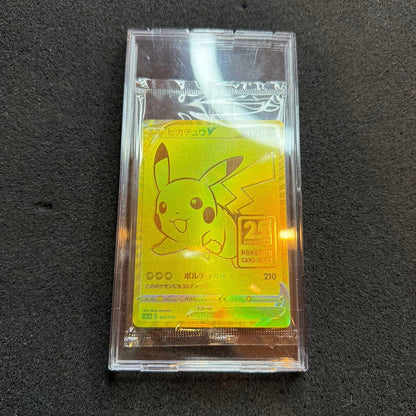 Unopened Golden Pikachu 25th Golden Box Pokémon card Japanese import with some box scratches