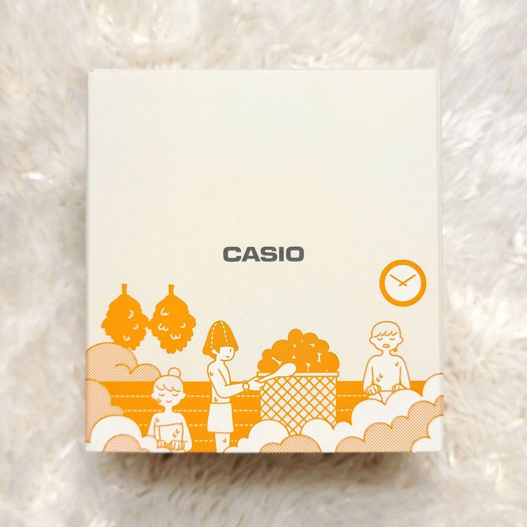 Casio SAN-100H Sauna Wristwatch and Case Set - Black/Orange Japan Import