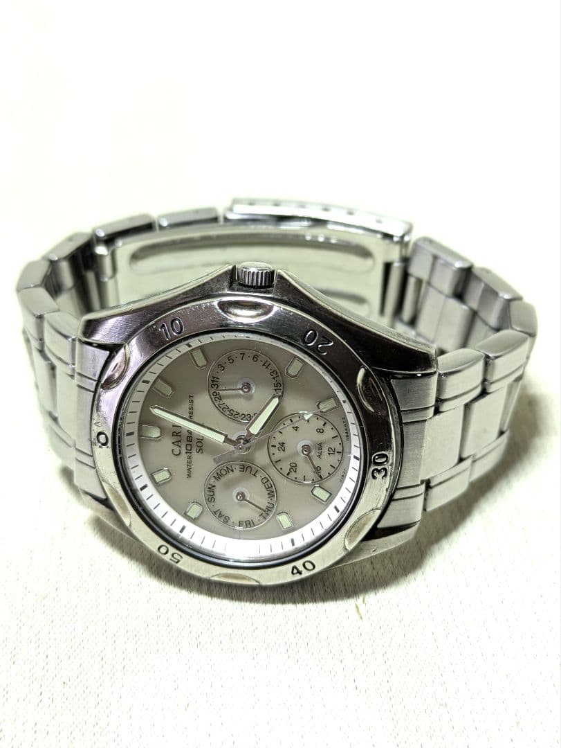 Casio Carib SolarV14J 0A80 Chronograph with Date and Day Display — Japan Import