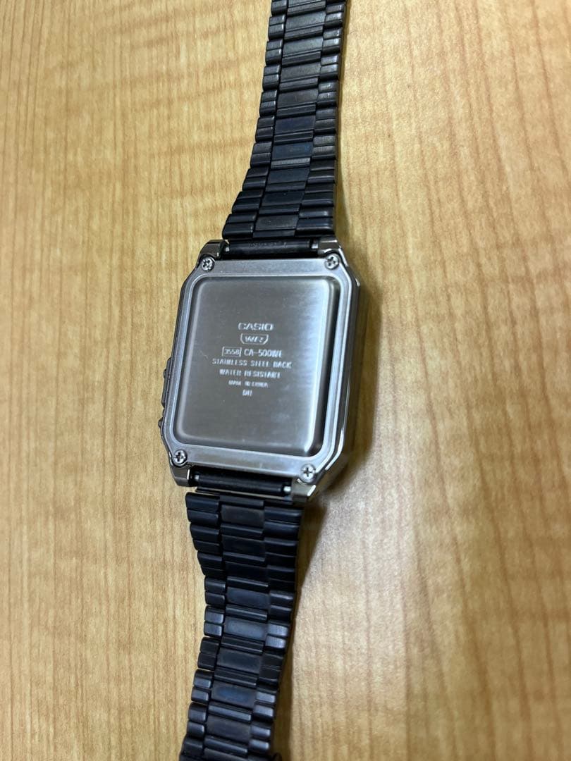 Casio Calculator CA-500WEGG Model Digital Watch with Stainless Steel Band — Japan Import