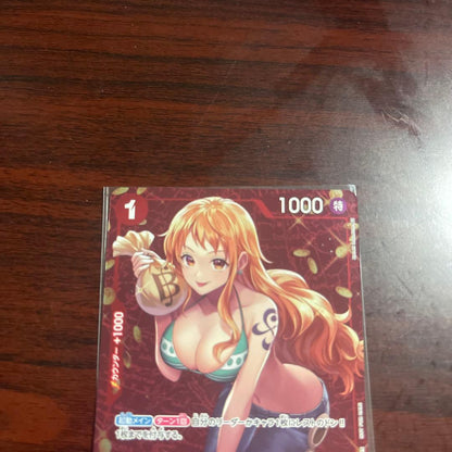 One Piece Game Nami ST01-007 standard battle promo card in sleeve Japan import