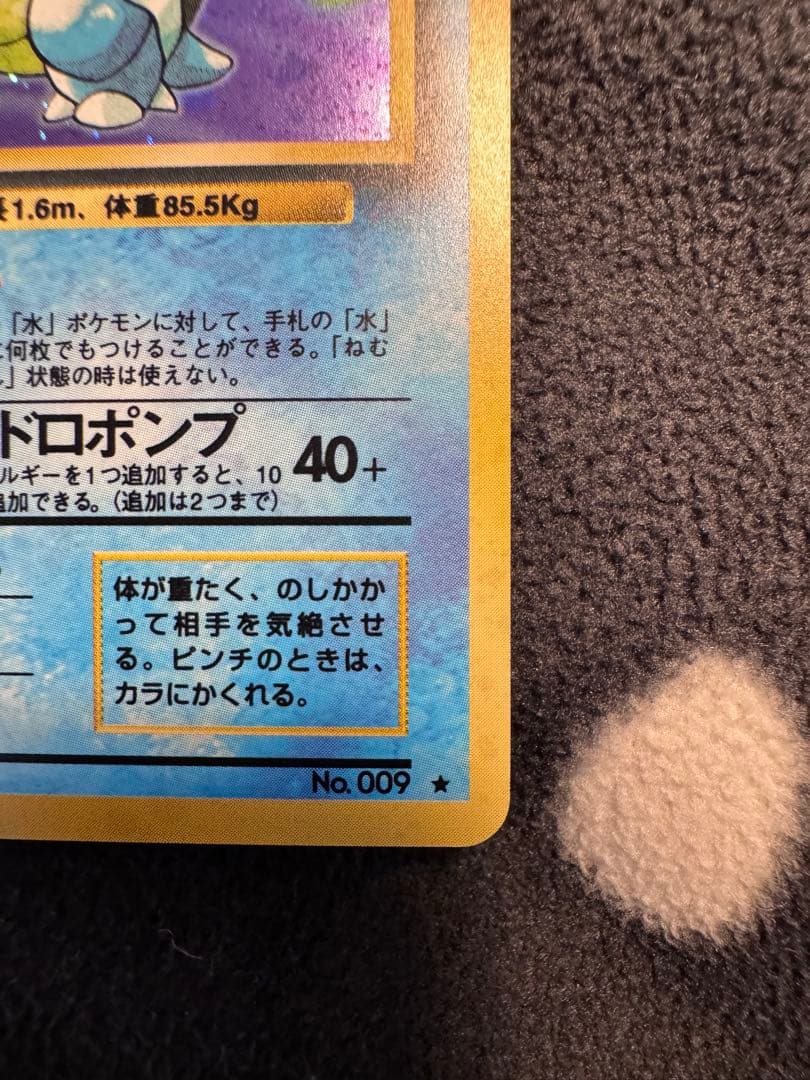 Rare Blastoise Pokémon card from the 1st Expansion Pack Series in protective sleeve Japan import