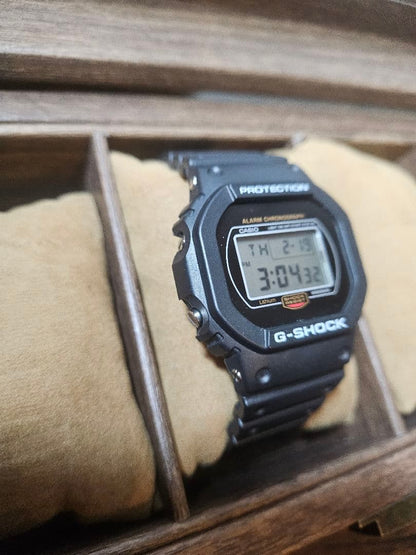 Casio G-Shock DW-5700 Watch With Screw-Back and DW5600 Bezel Conversion