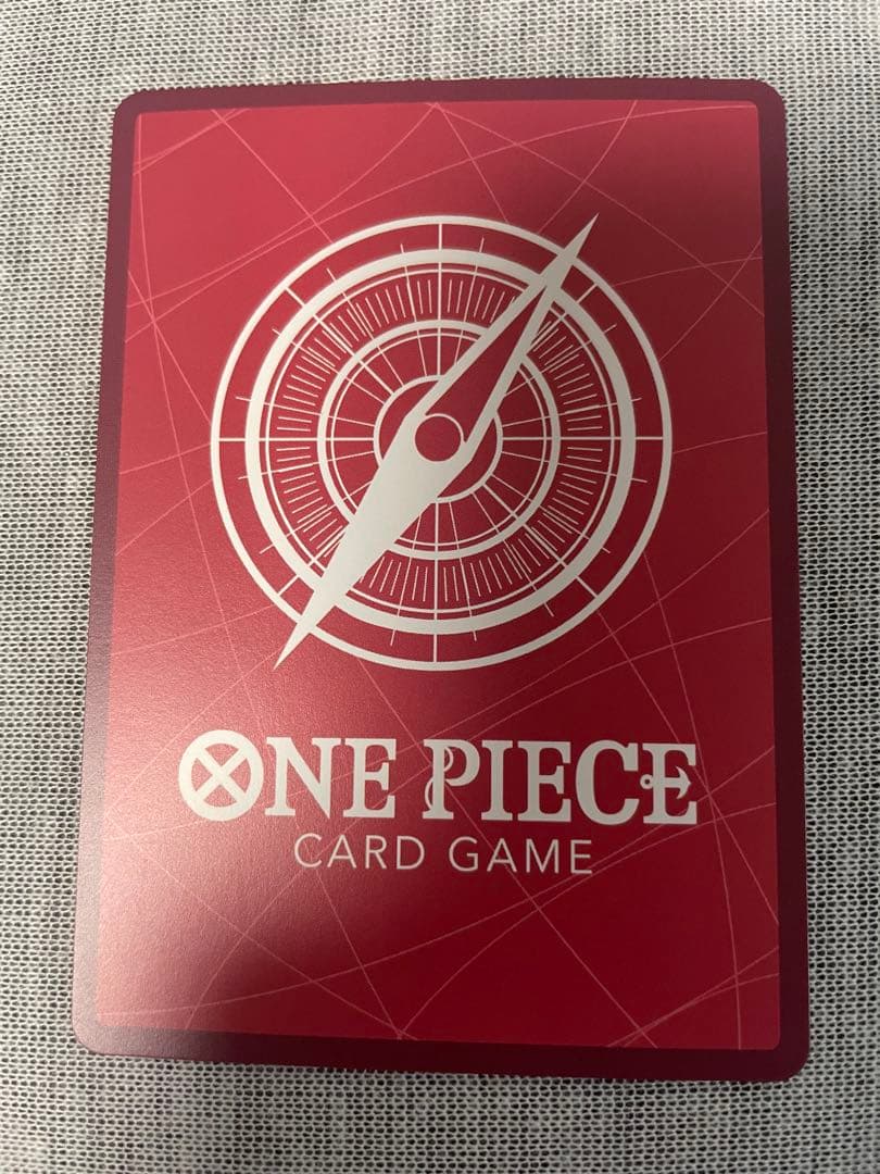 One Piece Shanks Leader Parallel OP09-001 Japanese trading card with minor wear for play use