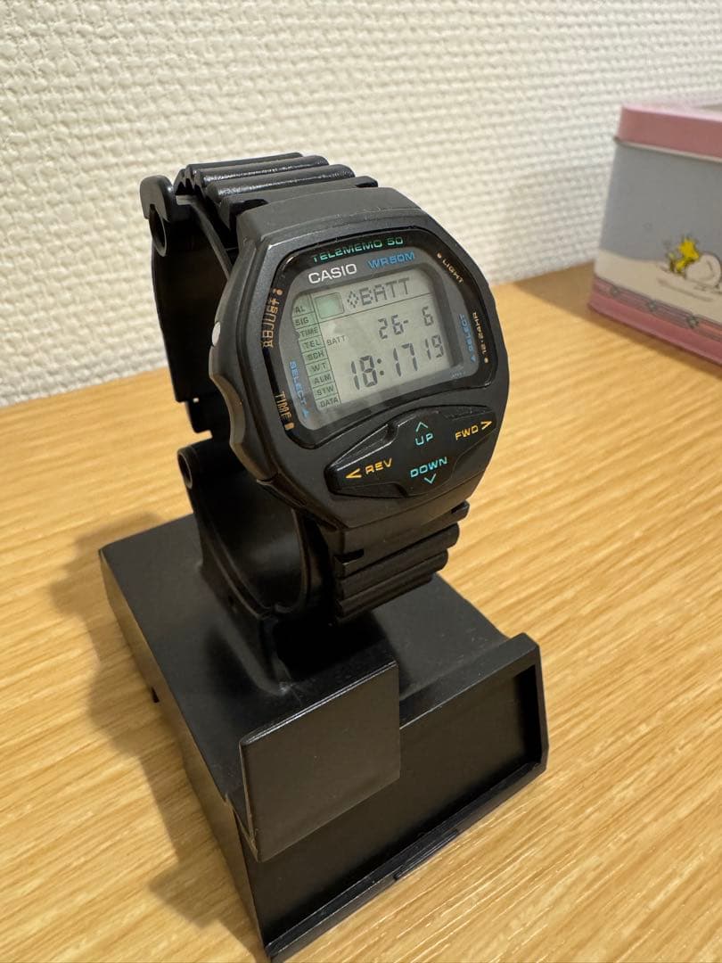 Casio Data Bank DBF-50W Digital Storage Device with Stopwatch and Phonebook — Japan Import