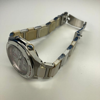 Casio G-ms Baby-G Stainless Steel White Radio-Solar Watch Model MSA-7100CJ