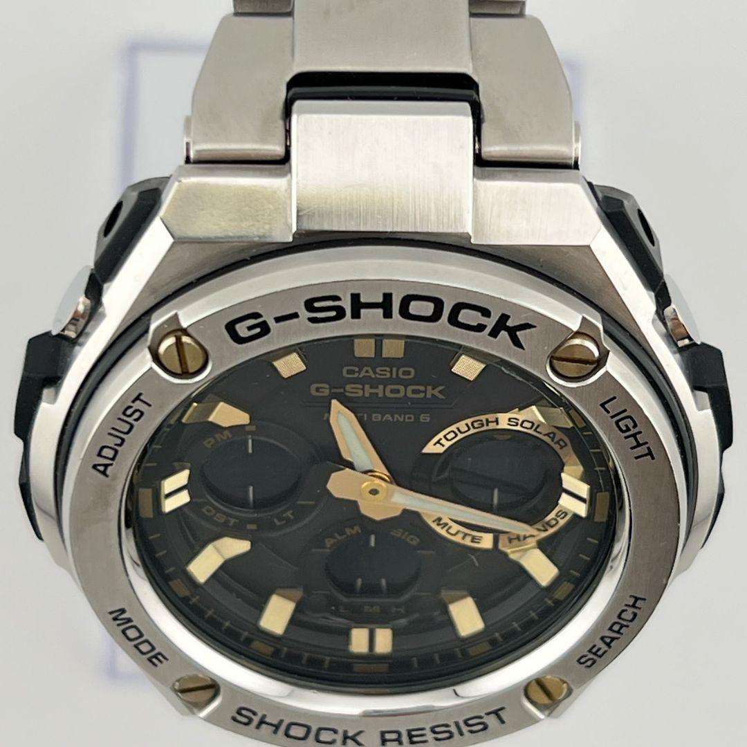 Casio G-Shock GST-W110D-1A9JF Series Watch with Black Dial and Silver Band — Japan Import