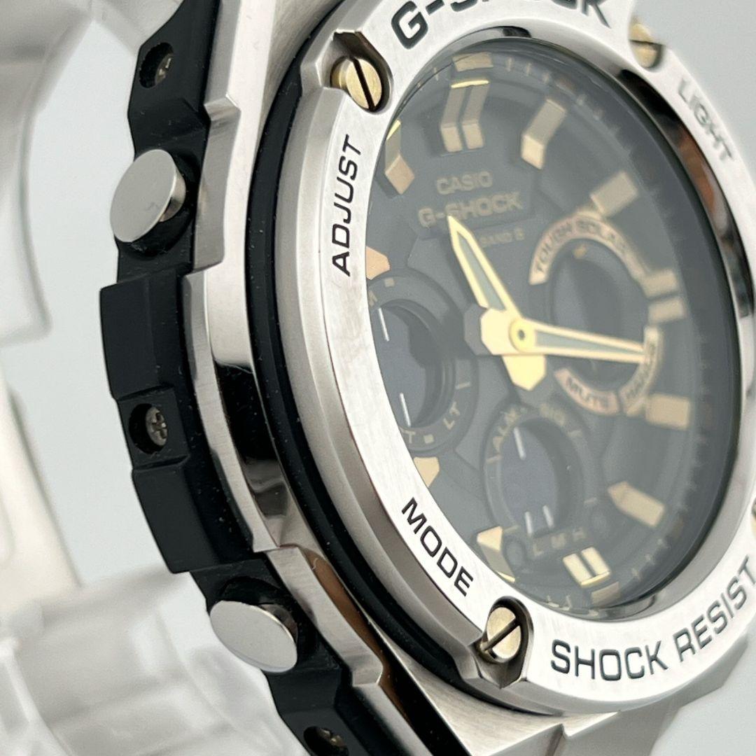 Casio G-Shock GST-W110D-1A9JF Series Watch with Black Dial and Silver Band — Japan Import