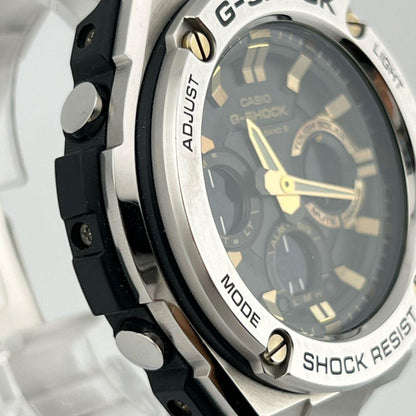 Casio G-Shock GST-W110D-1A9JF Series Watch with Black Dial and Silver Band — Japan Import