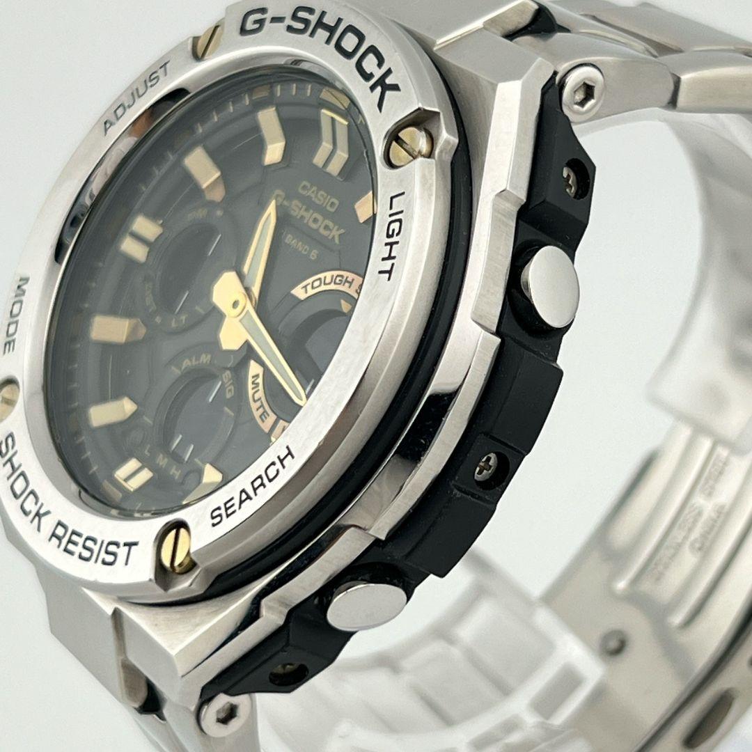 Casio G-Shock GST-W110D-1A9JF Series Watch with Black Dial and Silver Band — Japan Import