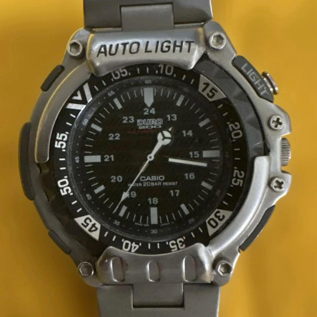 Casio Duro 200 Quartz Wristwatch with Auto Light and 200m Water Resistance — Japan Import