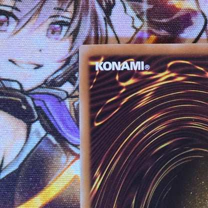 Yugioh Black Magician Relief Ultimate Rare Japanese card with dent and scratch on back, used condition