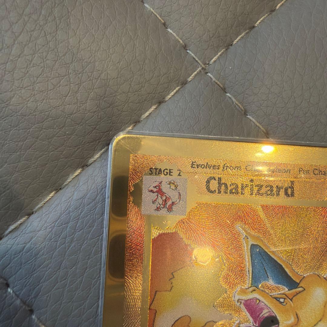 Pokemon Charizard trading card with 120 HP and Fire Spin attack, Japan import