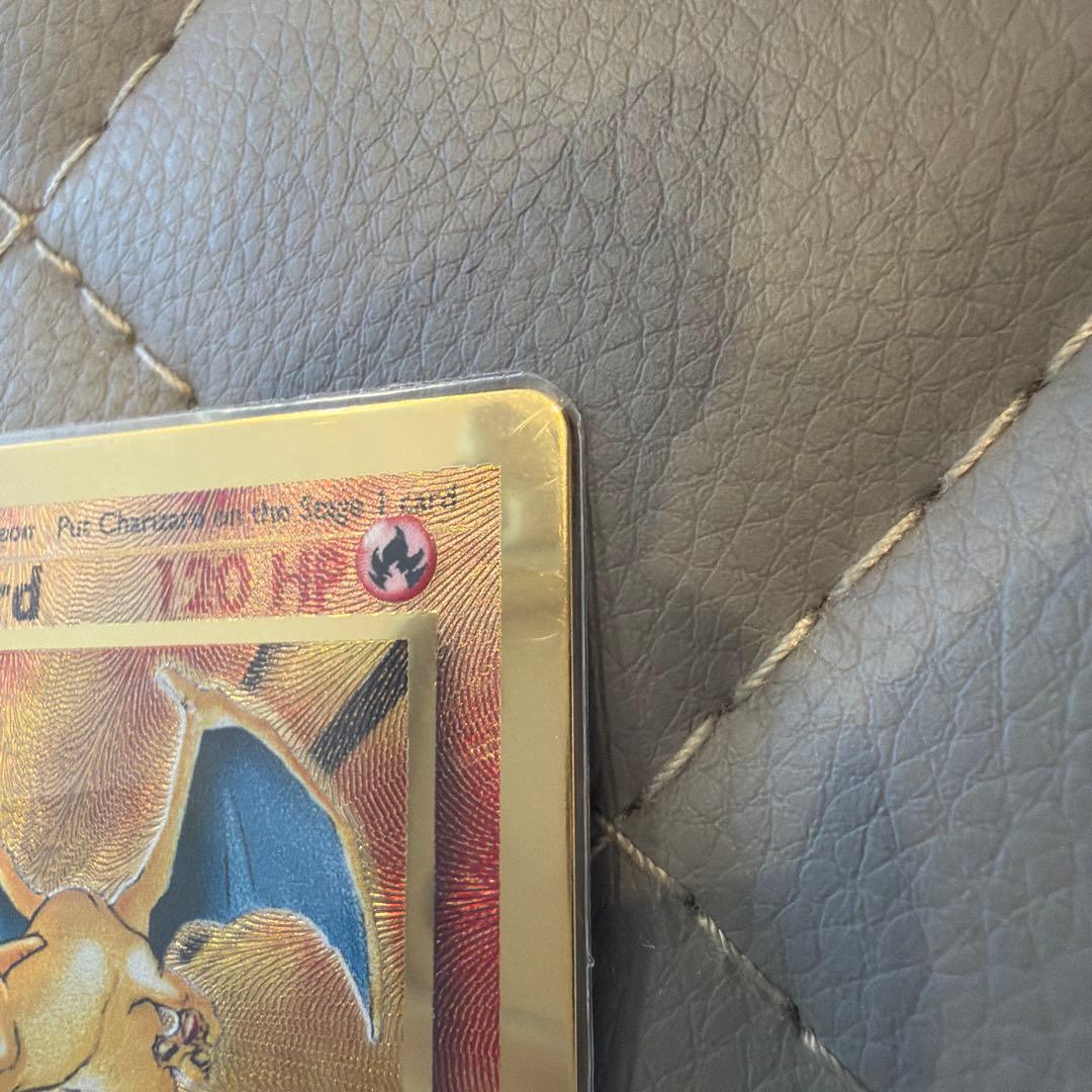 Pokemon Charizard trading card with 120 HP and Fire Spin attack, Japan import