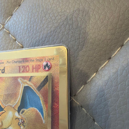 Pokemon Charizard trading card with 120 HP and Fire Spin attack, Japan import