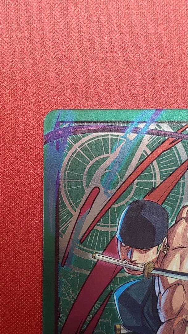One Piece Card Game Roronoa Zoro Leader Card OP12-020 showing front design, Japan import, stored in sleeve