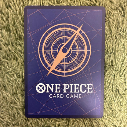 One Piece Portgas D. Ace 2nd Anniversary gold frame character card from Japan with model OP02-013
