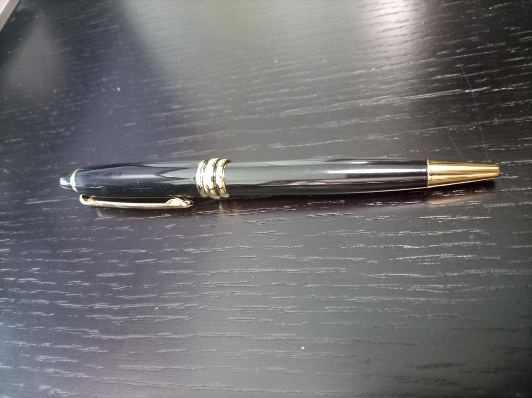 Brand Unknown Elegant Executive Black Ballpoint Pen Model Black With Black Ink — Japan Import