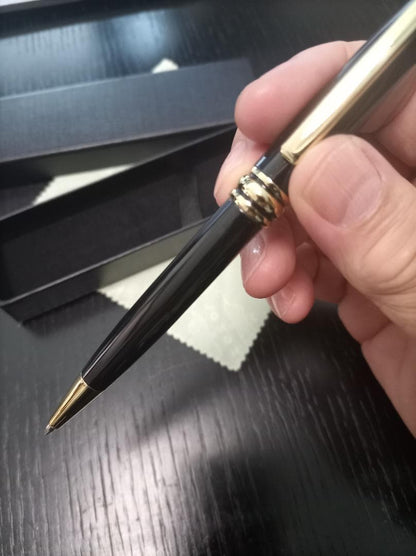 Brand Unknown Elegant Executive Black Ballpoint Pen Model Black With Black Ink — Japan Import