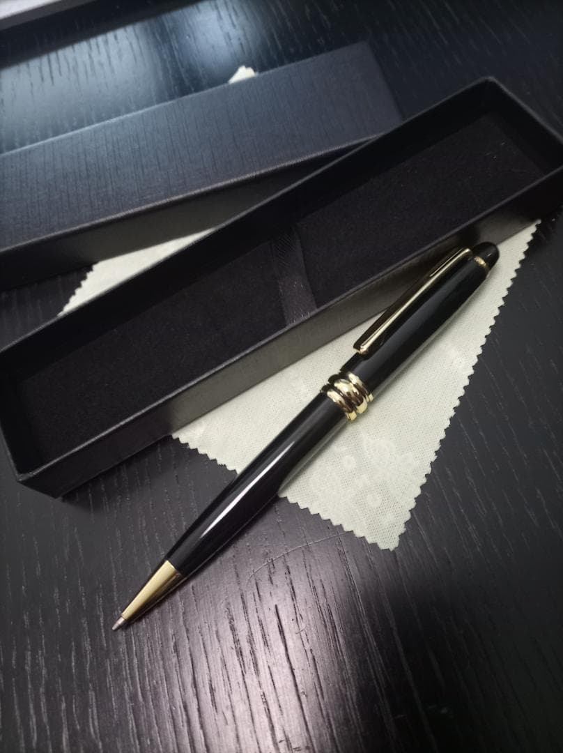 Brand Unknown Elegant Executive Black Ballpoint Pen Model Black With Black Ink — Japan Import