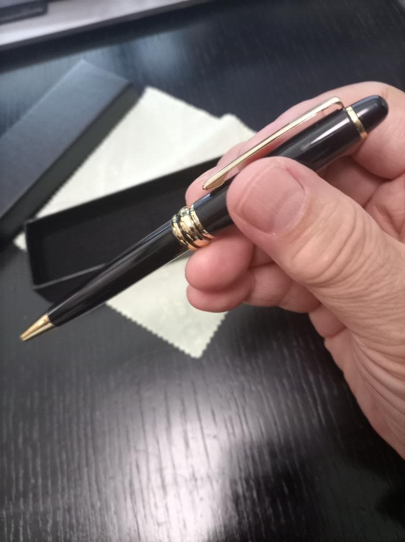 Brand Unknown Elegant Executive Black Ballpoint Pen Model Black With Black Ink — Japan Import