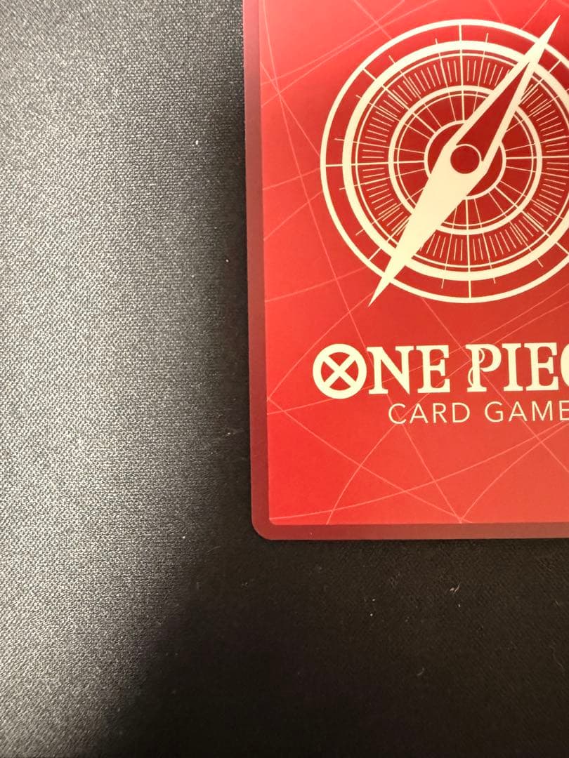 One Piece Game Portgas D. Ace Leader Parallel Set OP16-001L card with protective sleeve and anti-bend cover