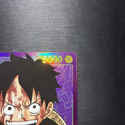 One Piece Monkey D. Luffy Leader Parallel Trading Card Japan Import with white spot on top right corner