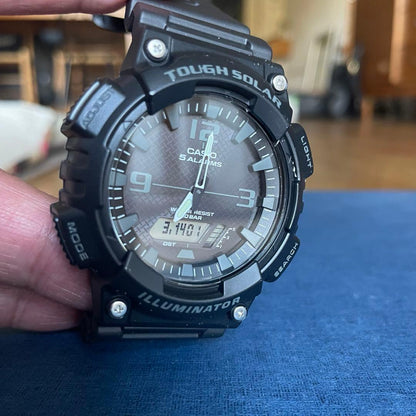 Casio Analog Digital Watch with Tough Solar Big Face Japan Import