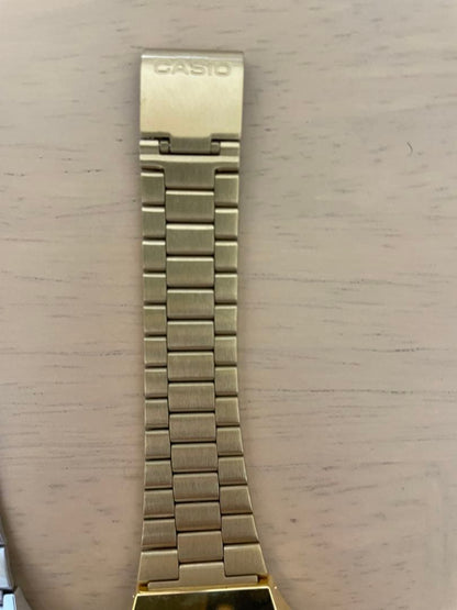 Casio Digital Wristwatch Set Two Silver and Gold Digital Watches Japan Import