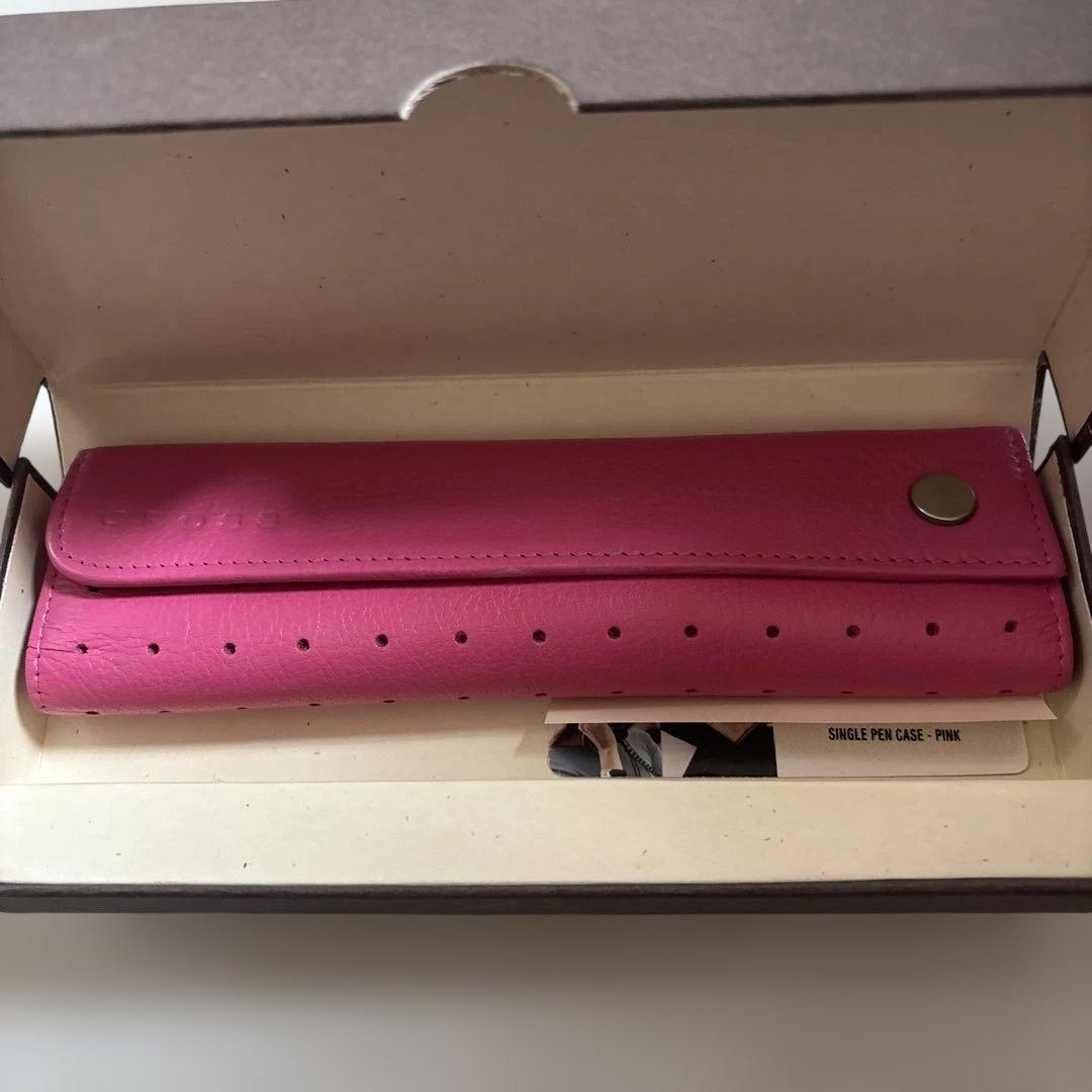 Cross Pen and Mechanical Pencil Set with Pink Leather Case and Box