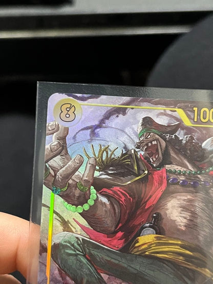 Bandai One Piece Marshall D. Teach SEC 119 OP-16 Black attribute secret rare card with holographic finish