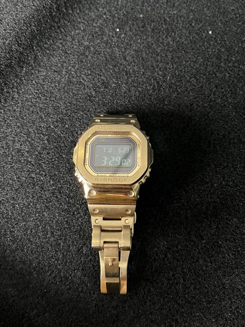 Casio G-Shock Gold Metal Body Watch with Tough Solar and Bluetooth