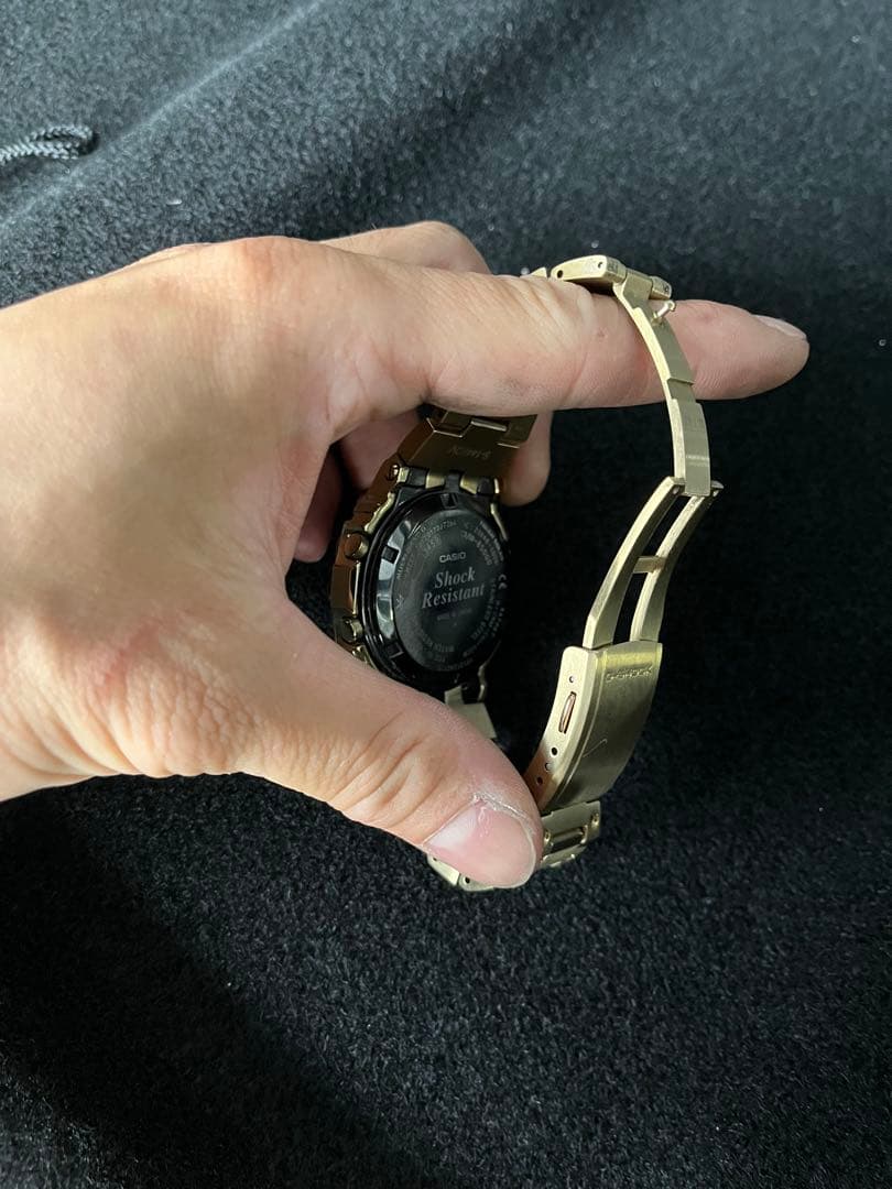 Casio G-Shock Gold Metal Body Watch with Tough Solar and Bluetooth