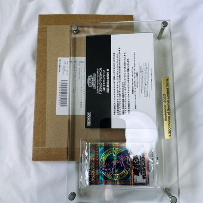 Black Magician Prism Prismatic Secret Rare Five-Eyes trading card sealed with certificate and box from Japan