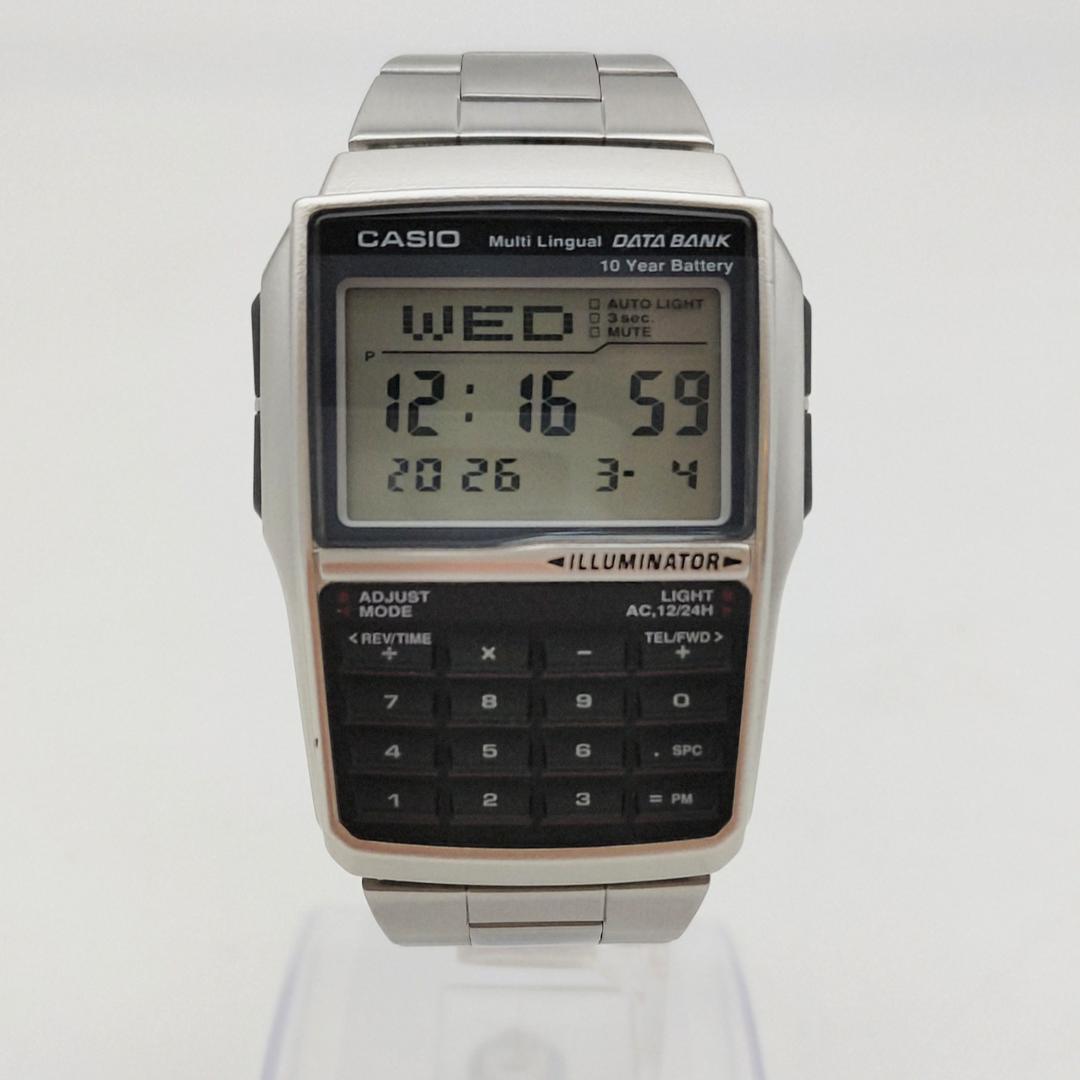 Casio Data Bank DBC-32 Retro Model with Calculator World Time Alarm — Japan Import