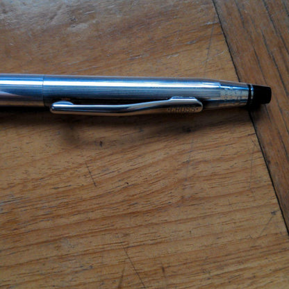 Cross Century 925 Silver Ballpoint Pen - 90s American Made Collectible — Japan Import