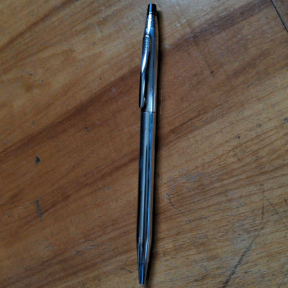 Cross Century 925 Silver Ballpoint Pen - 90s American Made Collectible — Japan Import