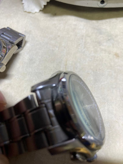 Kentex, Seiko, Casio Stainless Steel Quartz Watches Set of Three