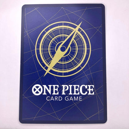 Uta OP02-120 SEC Top Battle Film purple card from One Piece card game with a visible white scratch
