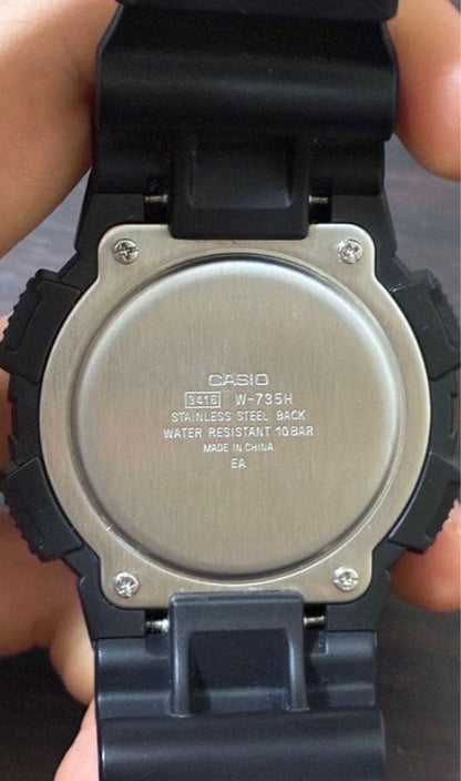 Casio Digital Watch W-735H Vibration Alarm — Japan Import