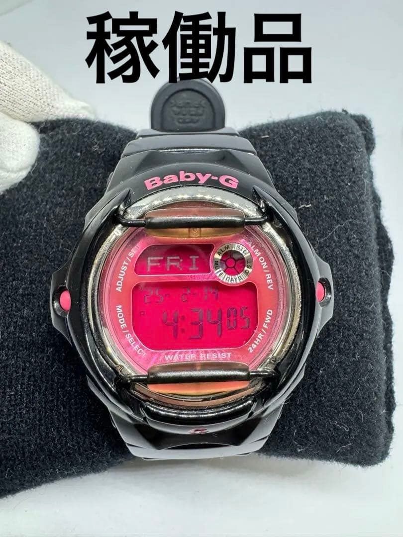 Casio Baby-G BG-169R Quartz Watch with Black & Pink Colors