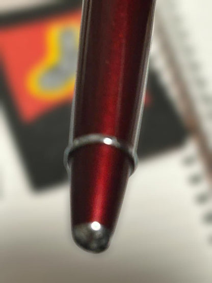 Cross Bailey Old Model Pen M Medium Red Metallic and Silver