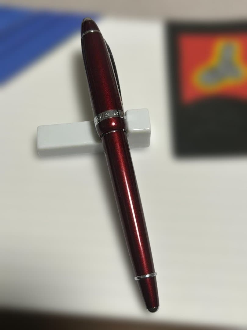 Cross Bailey Old Model Pen M Medium Red Metallic and Silver