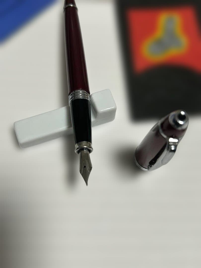 Cross Bailey Old Model Pen M Medium Red Metallic and Silver