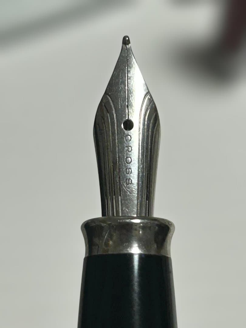 Cross Bailey Old Model Pen M Medium Red Metallic and Silver