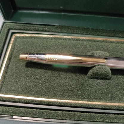 Cross Classic Century Silver and Gold Metal Ballpoint Pen with Case