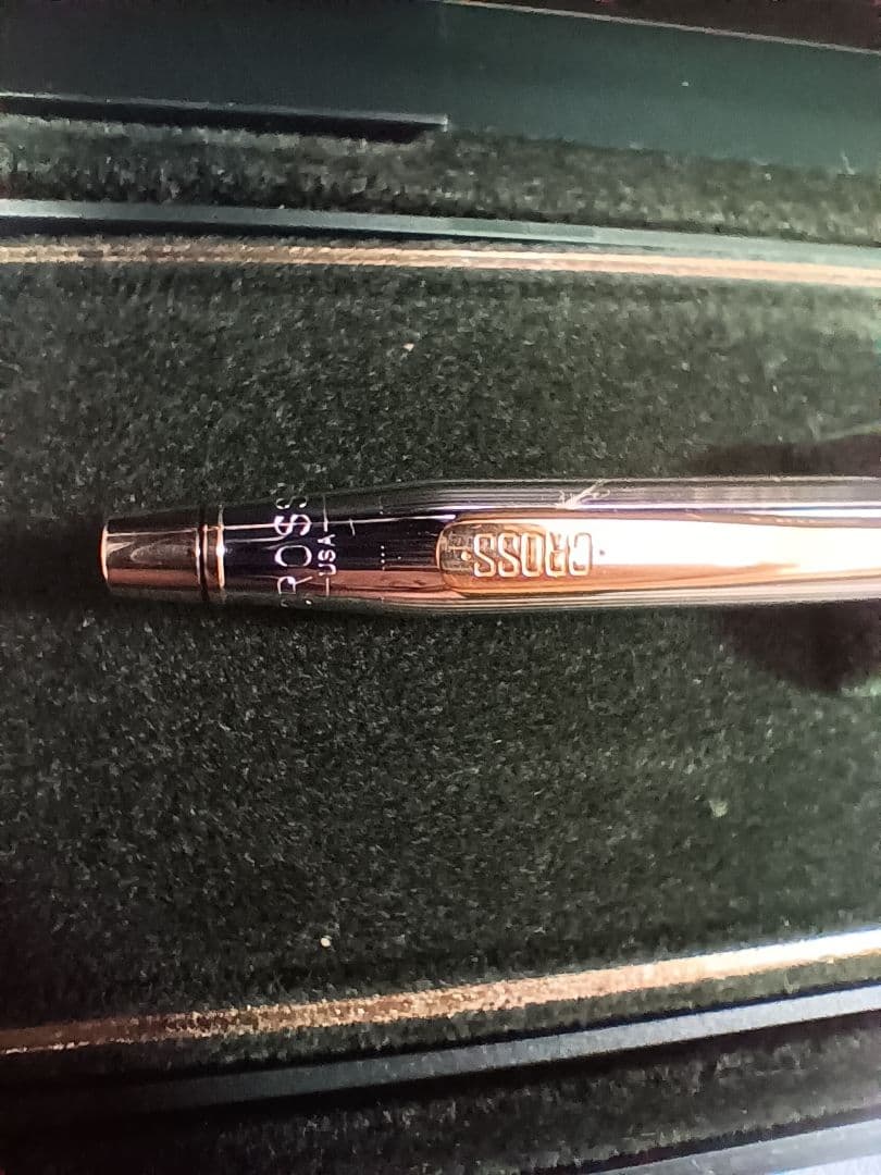 Cross Classic Century Silver and Gold Metal Ballpoint Pen with Case
